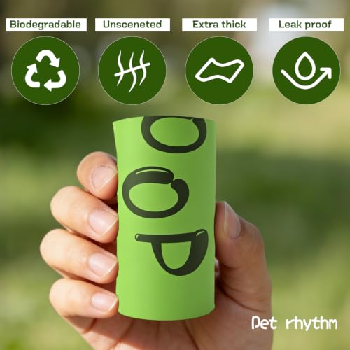 Biodegradable Dog Poop Bags, 240 Bags with Free Dispenser | ASTM D6400 & EN 13432 Compliant BPI Certified Poop Bags for Dogs, Unscented, Large, Earth Friendly Leakproof, Easy to Open - color: Green, size: 240 Count (Pack of 1)