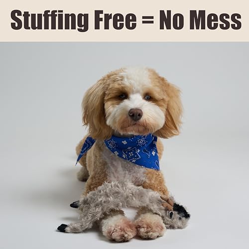 SPOT Skinneeez Crinklers Goat - Stuffing-Free Dog Toy with Crinkle & Squeaker Sounds, Durable for Moderate Chewers, Tug Toy for Small Dogs & Puppies, 14in - style: Small Goat