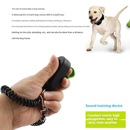 URBEST 4pcs Pet Training Clicker with Wrist Strap-Dog Training Clickers (Webbing) - style: Webbing