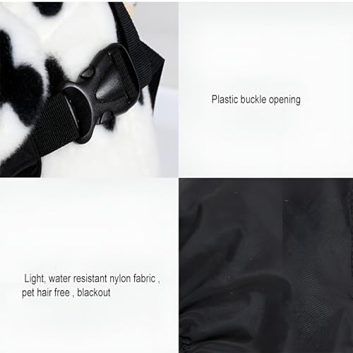 NACOCO Dog Calming Cap Eye Mask Nylon Shading Pet Mask Muzzle for Grooming Anti Car Sickness (Black,L) - color: Black, size: L