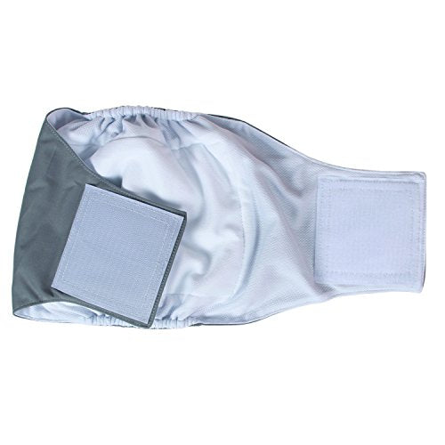 Teamoy Male Dog Belly Bands Washable 4-Pack, Reusable Dog Diapers Wraps for Incontinence & Marking (L1,16-20" Waist) - size: L1(16"-20"Waist)