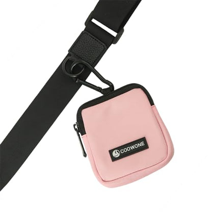 Dog Treat Pouch 2 Pack, Waterproof, Zipper Closure, Hands Free, Black+Pink - color: Black+Pink