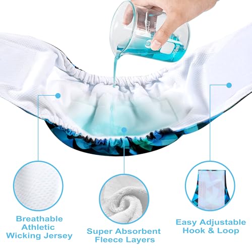 wegreeco Small Dog Diapers Male,Reusable Belly Bands for Male Dogs,Washable Doggie Puppy Male Diapers Wraps,Medium Large Size(5 Pack Small, Dark Geometry) - color: Dark Geometry, size: Small