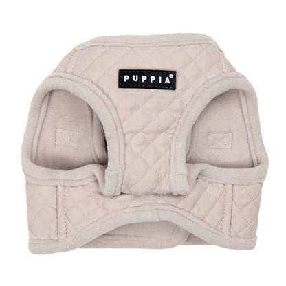 Puppia Irvin Vest Dog Harness Step-in Warm Winter Diamond Pattern for Small and Medium Dog, Cream, Medium - color: Cream, size: Medium