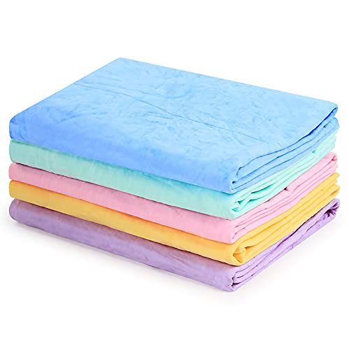 GabeFish Super Absorbent Shammy Dog Towels Quick Dry Eco-Friendly Soft Multifunctional Pets Cats Towel Packs Small 5PC - size: Small/5 Packs