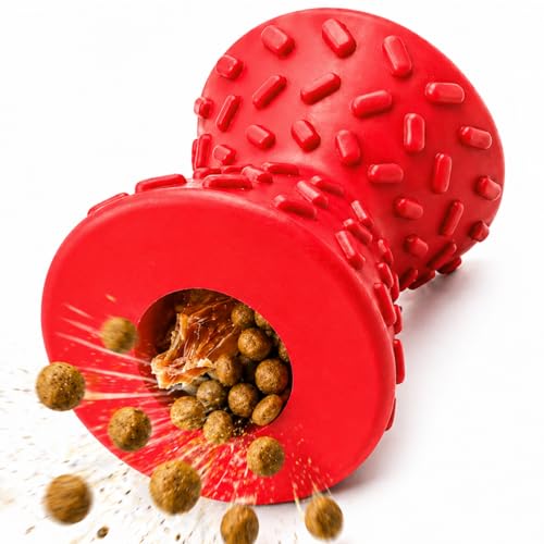 Dog Puzzle Toy – Interactive Treat Dispensing Dog Toy to Keep Dogs Busy, Mental Stimulation & Boredom Relief Toy for Indoor Play, Small & Medium Dogs - color: Red, size: Small