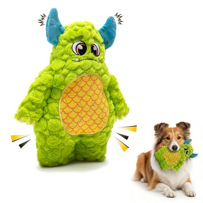 Bite Force - Durable & Strong Dog Toy with Squeaker, Kevlar-Reinforced for Aggressive chewers, - color: Medium - Billy the Beast Monster