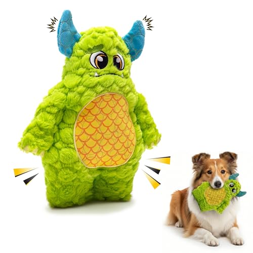 Bite Force - Durable & Strong Dog Toy with Squeaker, Kevlar-Reinforced for Aggressive chewers, - color: Medium - Billy the Beast Monster