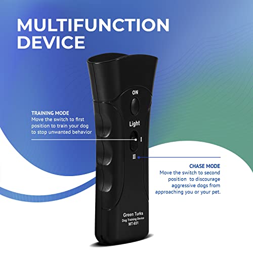 Ultrasonic Dog Trainer – PetGentle Training Device for Dogs, Barking Deterrent & Dog Repeller, Stop Barking & Correct Bad Behavior, Humane Alternative to Shock Collars, Indoor & Outdoor Use