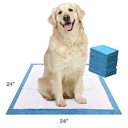 Four Paws Wee-Wee Super Absorbent Unscented Pee Pads for Dogs & Puppies with Insta-Rise Border, Leak-Proof Dog Housebreaking Potty Training Floor Protection, 24" x 24", 22 Count - size: 22 Count