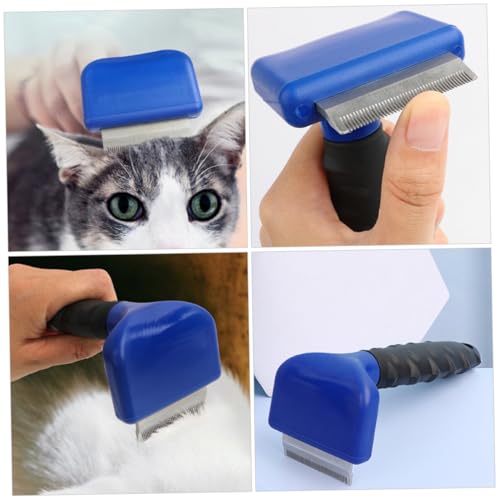 Cat Brush for Shedding Dog Detangler Brush Pet Hair Cleaning Tool Long Tooth Comb