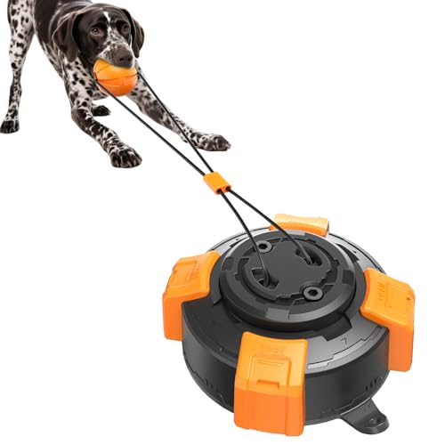 Interactive Dog Tug of War Toy with Suction Cup – Indestructible Puppy Teething Toys for Aggressive Chewers, Heavy Duty Self-Play Chew Toy for Boredom Relief, Dog Toys for Small Medium Large Breeds