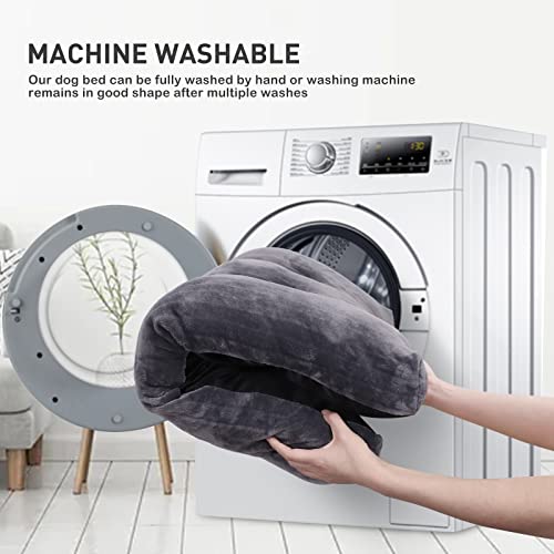 Dog Crate Bed Washable Dog Beds for XX-Small Dogs Deluxe Thick Flannel Fluffy Comfy Kennel Pad Anti-Slip & Anti-Scratch Pet Sleeping Mat, 17 x 11 Inch, Gray - color: Gray, size: 17.0"L x 11.0"W x 2.5"Th