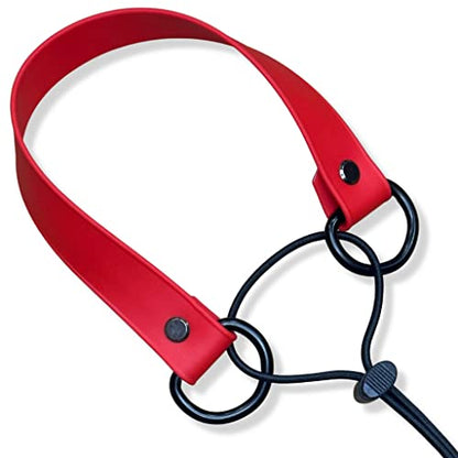 Waterproof E-Collar Replacement Strap Dog Collar for Invisible Fence/ecollar - Easy On Bungee - color: Teal, size: 1" Wide