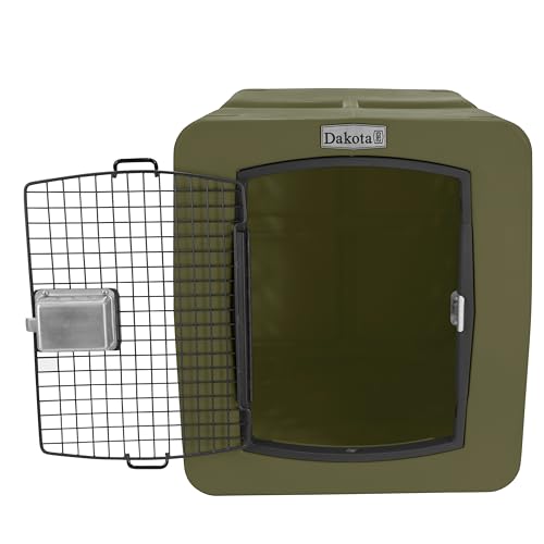 dakota283 Dakota 283 Large Kennel -Frame Door- Olive - color: Olive, size: Large