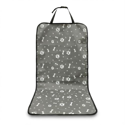 Car Seat Cover for Dogs, Waterproof Oxford Cloth Car Seat Protector, Non-Slip Buckle Front & Back Dog Seat Cover, Safety Travel Pet Mat for Cars, Trucks, SUVs (Gray) - color: Gray