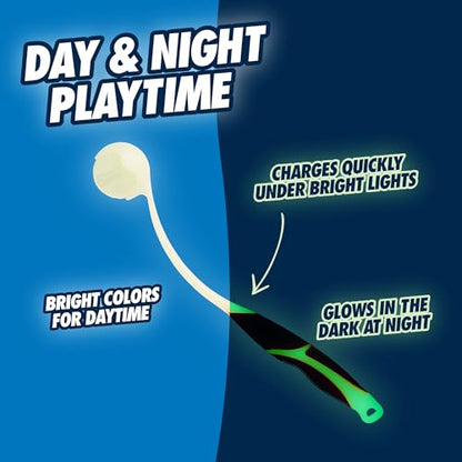 Chuckit Pro Fetch Toy Ball Launcher For Dogs; Compatible With Any Chuckit! Medium Size 18 Inch + Max Glow Ball
