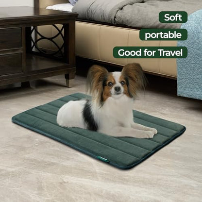 BALANCE Dog Crate Pad, Dog Foam Crate Mat Kennel Pad, Washable Water-Resistant Pet Bed Flat Dogs Cage Mat for Medium Dogs - color: Green, size: 30.0"L x 19.0"W x 0.8"Th