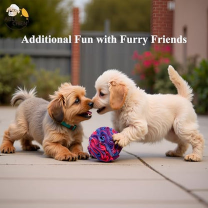 Ablechien Snuffle Ball for Dogs, Sniffle Interactive Treat Toy, Washable Puppy Treat Toy, Foraging Puzzle Ball Toy, Mind Games for Dogs, Enrichment Dog Toys - color: Violet