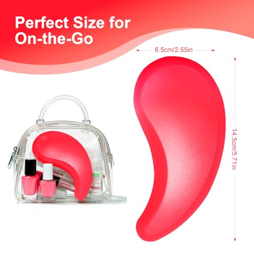 Small Dog Brush - Puppy Hair Brush- Grooming Tool for Teddy, Yorkies, Maltese, Shih Tzu, Chihuahua (Rose Red) - color: Rose Red