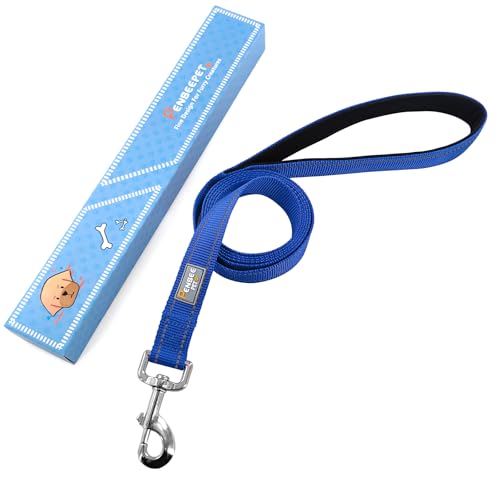Dog Leash 6 FT Padded Handle Nylon Reflective Dogs Leashes for Small Dogs Blue - color: Refl Blue, size: Small : 5/8" x 6 FT
