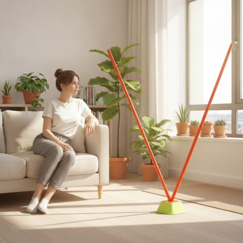 Telescopic Agility Poles for Basketball Training, Slalom Poles, Sports Training Sticks, & Training Equipment with Three-Hole Base - style: Three-hole base + 2 thickened poles
