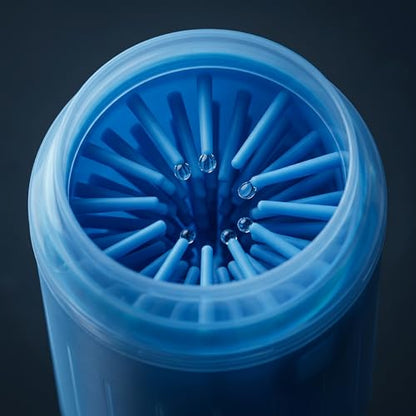 Portable Soft Silicone Pet Paw Cleaner,Dog Foot Washer Cup for Small & Medium Breeds,Portable Pet Cleaner Tool Blue