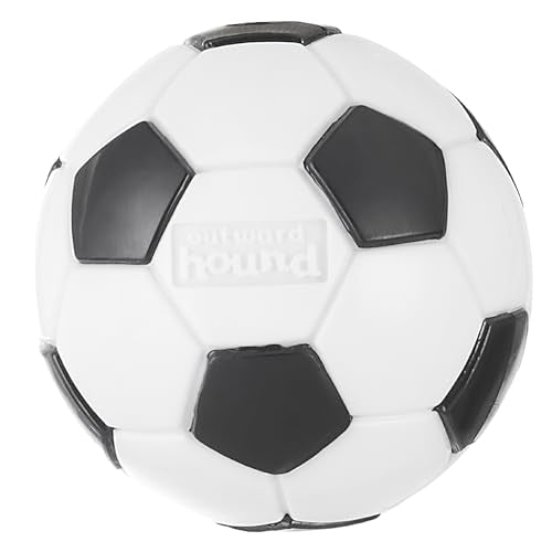 Outward Hound by Planet Dog Soccer Ball, Durable Treat-Dispensing Dog Ball, Interactive Fetch Toy, Orbee-Tuff, Mint Scented, BPA-Free, for Indoor & Outdoor Play, White - color: Soccer Ball, size: One-Size
