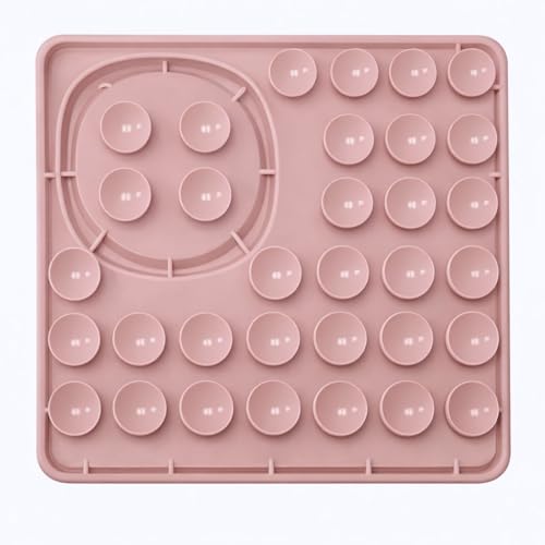 Hearth & Paw Silicone Lick Mat for Dogs, Blush Pink | Slow Feeder & Enrichment Mat, Food-Grade 100% BPA-Free Silicone, Mental Stimulation, Better Digestion, Anxiety Relief - color: Blush Pink