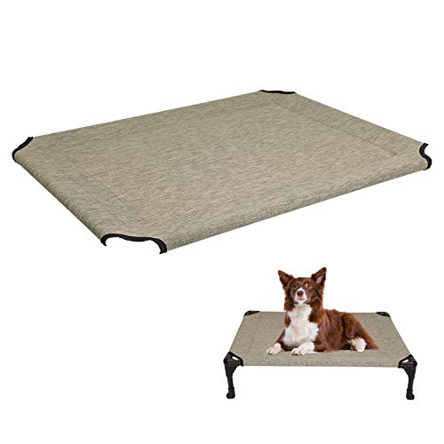 Veehoo Dog Bed Cover for CWC1803-M - color: Beige Coffee, size: 32.0"L x 25.0"W x 0.2"Th