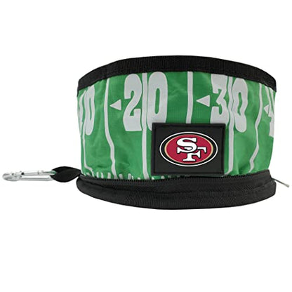 Pets First NFL Collapsible Pet Bowl - color: San Francisco 49ers, style: 1 Pack