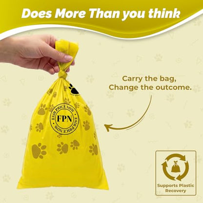 Dog Poop Bags Lemon Scented 16 Rolls 240 Count Biodegradable Pet Waste Bags Leak Resistant with Fresh Lemon Scent Fit Most Dispensers for Small & Large Dogs