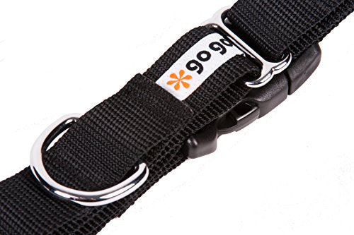 GoGo Pet Products GoGo 3/4-Inch Martingale Dog Collar, Medium, Black - color: Black, size: Medium (3/4" web width)