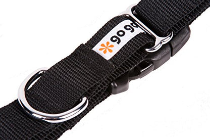 GoGo Pet Products GoGo 3/4-Inch Martingale Dog Collar, Medium, Black - color: Black, size: Medium (3/4" web width)