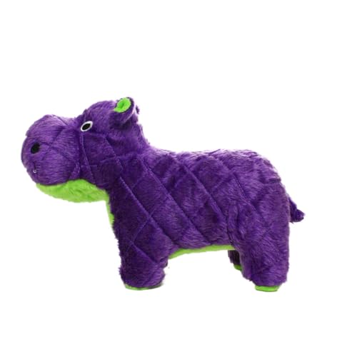 MIGHTY- Safari Hippo - Squeaker-Multiple Layers. Made Durable, Strong & Tough. Interactive Play Dog Toy (Tug, Toss & Fetch). Machine Washable & Floats | Ultra Durable Plush Toy with Multiple Layers & Reinforced Seams , Washable and Floats , Mighty® Constr