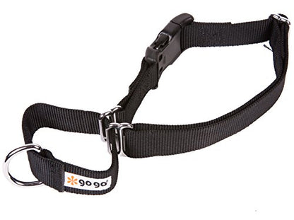 GoGo Pet Products GoGo 3/4-Inch Martingale Dog Collar, Medium, Black - color: Black, size: Medium (3/4" web width)