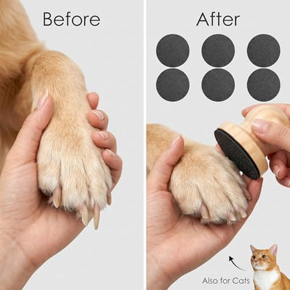 7PCS Dog Nail File, Scratch Board Set with 6 Replaceable Discs, Gentle Pet Nail Grinder for Dogs and Cats Grooming Tool