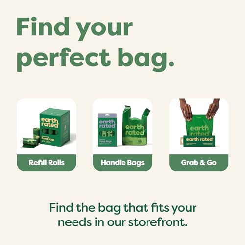 Earth Rated Poop Bags for Dogs Guaranteed Leak Proof and Extra Thick Waste Bag Refill Rolls, Lavender Scented, 120 Bags - size: 120 Bags, style: Lavender