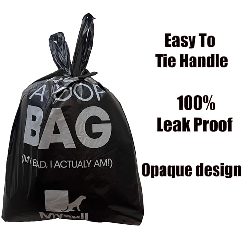 300 Counts Extra Thick Black Pet Poop Waste Bags With Handles for Dogs Ocean Wind-Scented - style: 300 Counts-Ocean Wind-Scented