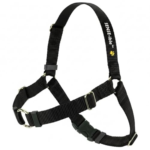 Sense-ible No-Pull Dog Harness - Black Medium - color: Black, size: Medium Standard