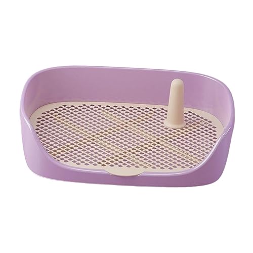 Dog Toilet Training Potty Tray, Pet Pan Bedpan Training Pads Holder Training Pad Toilet Potty Trainer for Small Animals, Home, Puppy, Purple 40x30x11cm - color: Purple 40x30x11cm