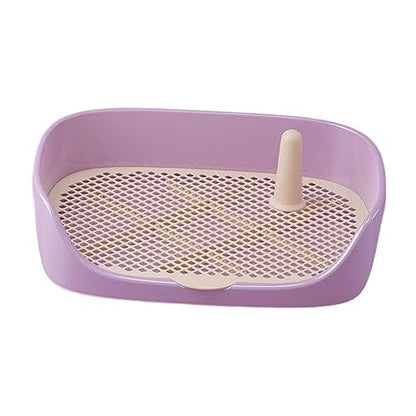 Dog Toilet Training Potty Tray, Pet Pan Bedpan Training Pads Holder Training Pad Toilet Potty Trainer for Small Animals, Home, Puppy, Purple 40x30x11cm - color: Purple 40x30x11cm