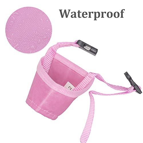 Coppthinktu Dog Muzzle Suit - 7PCS Adjustable Muzzles for Small, Medium & Large Dogs - Soft, Comfortable Mouth Cover for Long Snout - color: AB-Pink