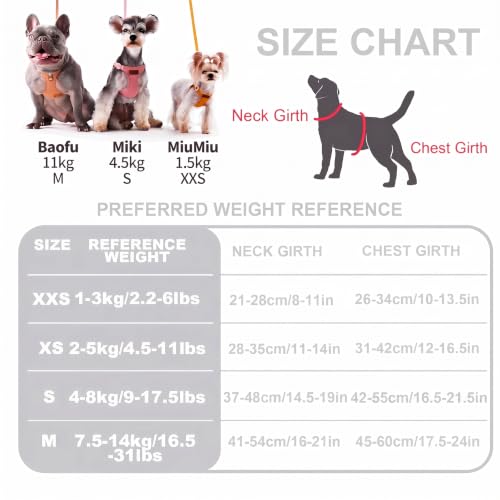 Puppytie No Pull Dog Harness with Multifunction Dog Leash,Soft Adjustable No Choke Escape Proof Pet Harness Vest for Medium Dogs,Denim Gray,M - color: Pocket-Grey, size: M