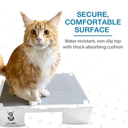 Blue-9 KLIMB Jr. Professionally Designed Dog Training Platform and DIY Guide for Behavior Basics, Made in The USA, White - color: White