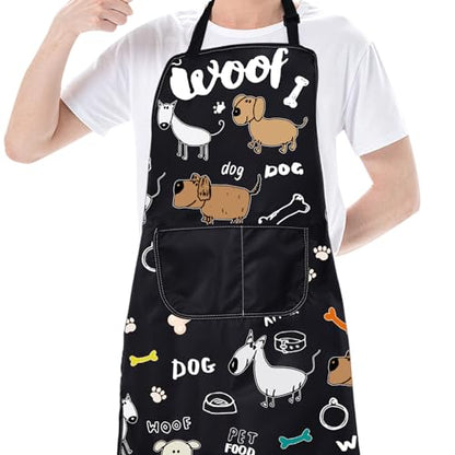 CMNIM Cute Dog Grooming Apron - Waterproof & Perfect for Trainers & Groomers - color: 231122 Dog Woof