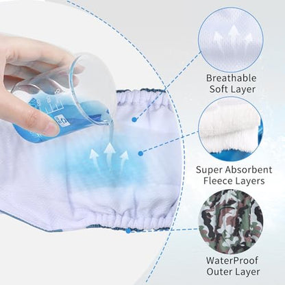JoyDaog Reusable Dog Belly Bands for Male Dogs Diapers,5 Pack Premium Washable Dog Diapers Male Doggie Nappies Wrap,L - size: Large (Pack of 5)