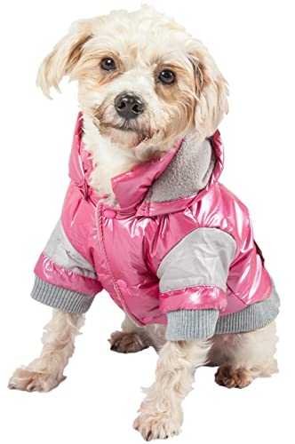Sporty Vintage Aspen Pet Ski Jacket, Medium, Red - color: Pink, size: Medium