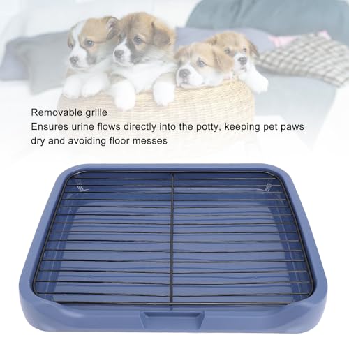 ZJchao Puppy Potty Tray Indoor Dog Potty Removable Odorless Portable Training Toilet with Grille for Small and Medium Dogs