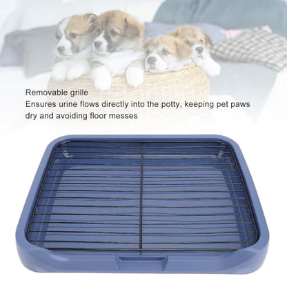 ZJchao Puppy Potty Tray Indoor Dog Potty Removable Odorless Portable Training Toilet with Grille for Small and Medium Dogs